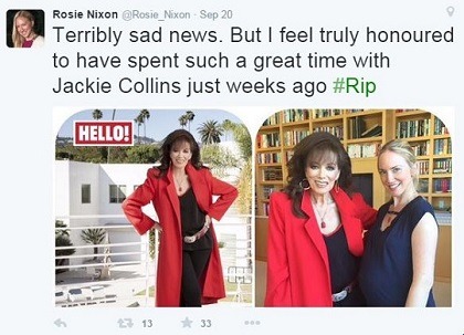 Remembering Jackie Collins